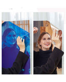 50*200cm Self-Adhesive PET Mirror Sticker - Unbreakable Soft Glass Mirror Film，Safety Soft Mirror - Cut-to-Size, High-Reflective Wall Decal for Bedroom, Wardrobe, Bathroom - Easy Peel-and-Stick Installation, No Drill Damage Space-Saving Design
