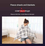 Gray and White 100*140cm Japanese-Style shawl blanket Ultra-Soft Blanket - Thick Polyester Throw for Sofa, Bed, Office,  Cozy Nap Blanket for Winter & All Seasons