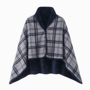 Blue and Gray 80*130cm Japanese-Style shawl blanket Ultra-Soft Blanket - Thick Polyester Throw for Sofa, Bed, Office,  Cozy Nap Blanket for Winter & All Seasons