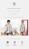 Blue and White 80*130cm Japanese-Style shawl blanket Ultra-Soft Blanket - Thick Polyester Throw for Sofa, Bed, Office,  Cozy Nap Blanket for Winter & All Seasons