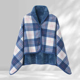 Blue and White 100*140cm Japanese-Style shawl blanket Ultra-Soft Blanket - Thick Polyester Throw for Sofa, Bed, Office,  Cozy Nap Blanket for Winter & All Seasons