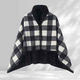 Black and White 80*130cm Japanese-Style shawl blanket Ultra-Soft Blanket - Thick Polyester Throw for Sofa, Bed, Office,  Cozy Nap Blanket for Winter & All Seasons