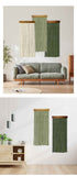 Off- White 90×40 cm Natural Fibre Tapestry -Handwoven Cotton Tassel Wall Hanging – Minimalist Boho Decor for Bedroom, Living Room & Café