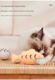 2-piece Blue Fish-Shaped Silicone Cat Toy and  Catnip– 3-in-1 Interactive & Self-Entertaining Toy with Catnip/Cat food, Dental Care & Hairball Relief – BPA-Free, Food-Grade Safety