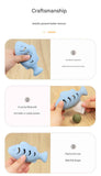 3-piece Blue and Green and Cream-colored Fish-Shaped Silicone Cat Toy and  Catnip– 3-in-1 Interactive & Self-Entertaining Toy with Catnip/Cat food, Dental Care & Hairball Relief – BPA-Free, Food-Grade Safety