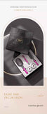 Black 5-Piece Gift Box Set Premium ABS Hair Care Gift Set with Cushion Paddle Brush, Detangling Comb, Cleaning Brush & Stand - Elegant Mother’s Day or Couple’s Gift for Daily Styling and Scalp Comfort