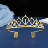 2-piece Golden and Silvery Birthday Girl Tiara and Sash Set - Elegant Rhinestone Alloy Crown with , Glitter "BIRTHDAY GIRL" Sash & Safety Pin - Perfect Princess Party Accessory for Women and Girls
