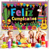 180*115cm Golden and Blue Happy Birthday Banner - Glitter Party Backdrop & Confetti, Durable Polyester Wall Decoration for Birthday Parties, Photo Booth Background, Easy Hang Birthday Sign