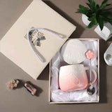 Pink Gradient Cat Ceramic Mug with Lid and Spoon - 400ml Porcelain Coffee Cup - Adorable 3D Cat Design, Pastel Colour, Gift Box Included - Ideal for Home, Office, or as a Present for Women and Cat Lovers