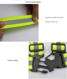 Pink Adjustable Reflective Safety Vest - High Visibility Elastic Straps for Night Running, Cycling & Construction, Lightweight Polyester Reflective Harness for Adults