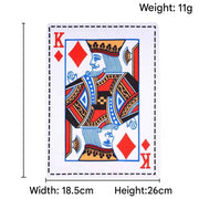 Dog Chew Toy Set - 10 Piece Playing Card Crinkle Sound Toys for Dogs(K)
