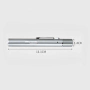 Grey Metal Laser Cat Toy Pen Set - 2 Piece USB Rechargeable 3-in-1 Laser Pointer with UV Light and LED Torch in Gift Tin Box
