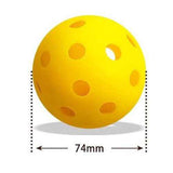 Red Pickleball Balls Set - 6 Piece 40 Hole Outdoor Indoor Pickleball Match Balls