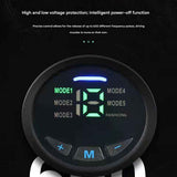 Blue EMS Muscle Stimulator Belt Set - Rechargeable Abdominal Toning Trainer with Multiple Pads and Modes