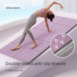 Pink Foldable Yoga Mat - Portable Thick Non-Slip Fitness Exercise Mat for Home Gym and Travel