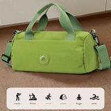 Olive green Lightweight Large Capacity Sports Duffel Bag - Portable Crossbody Travel Gym Handbag for Yoga Outdoor Activities