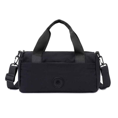 Black Lightweight Large Capacity Sports Duffel Bag - Portable Crossbody Travel Gym Handbag for Yoga Outdoor Activities