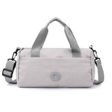 Grey Lightweight Large Capacity Sports Duffel Bag - Portable Crossbody Travel Gym Handbag for Yoga Outdoor Activities