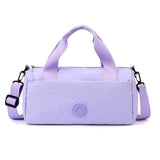 Purple Lightweight Large Capacity Sports Duffel Bag - Portable Crossbody Travel Gym Handbag for Yoga Outdoor Activities