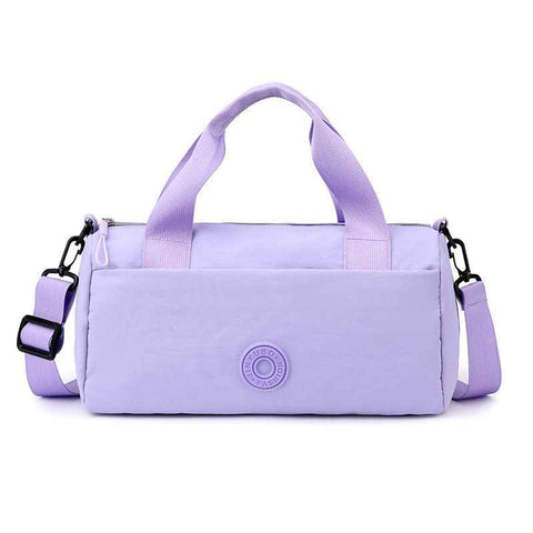 Purple Lightweight Large Capacity Sports Duffel Bag - Portable Crossbody Travel Gym Handbag for Yoga Outdoor Activities