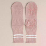 3-Pack Pink Anti-Slip Yoga Socks - Grippy Non-Slip Pilates Dance Fitness Socks for Women