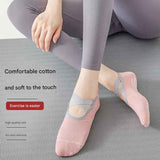 3-Pack Grey Anti-Slip Yoga Socks - Grippy Pilates Dance Fitness Socks with Silicone Grip for Women