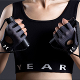 Pink Half Finger Fitness Gloves - Anti-Slip Breathable Gym Training Gloves for Weightlifting Cycling(Size:M)