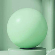 Green Anti-Burst Yoga Exercise Ball with Manual Hand Pump - 25cm Thickened Stability Ball for Pilates Core Training Fitness