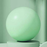 Green Anti-Burst Yoga Exercise Ball with Manual Hand Pump - 25cm Thickened Stability Ball for Pilates Core Training Fitness