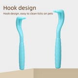2-Pack Dark green Pet Tick Remover Tool Set - Small Medium Large Flea and Tick Hook Removers