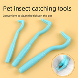 2-Pack Orange Pet Tick Remover Tool Set - Small Medium Large Flea and Tick Hook Removers