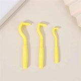 2-Pack Yellow Pet Tick Remover Tool Set - Small Medium Large Flea and Tick Hook Removers