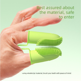 5-Pack Pink Double Finger Pet Toothbrush - Soft TPR Dog Cat Dental Finger Brush Set