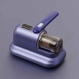 Blue-violet Wireless Mite Vacuum Cleaner with UV Light - High Suction Handheld Bed Dust Mite Remover