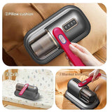 Blue-violet Wireless Mite Vacuum Cleaner with UV Light - High Suction Handheld Bed Dust Mite Remover