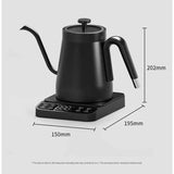 Black Gooseneck Electric Kettle with Temperature Control - 0.8L Smart Pour Over Coffee Kettle