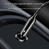 White Portable Car Electric Kettle 12V/24V Universal USB Travel Water Boiler 500ml 316 Stainless Steel Smart Temperature Control