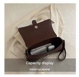 White Fashion Retro Crossbody Bag French Chic Small Shoulder Bag Women’s Baguette Underarm Bag