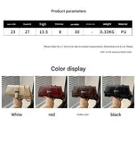 White French Chic Baguette Shoulder Bag Women’s Minimalist Crossbody Bag with Premium Feel