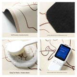 2-Piece Faucet Draining Mat Set Absorbent Sink Splash Guard Quick Dry Counter Mat 10x61cm(panda)