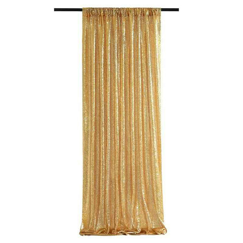 Darrahopens Occasions > Party & Birthday Novelties > Party Supplies Gold Sequin Backdrop Curtain Party Wedding Photo Booth Background Panel 8FT x 2FT