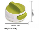 Green Manual Rotary Can Opener - Compact ABS Plastic & Stainless Steel - Smooth Edge Cutting, Easy Twist Operation, Space Saving Kitchen Gadget for Home and Travel