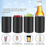 3-in-1 Beer Bottle Insulated Tumbler and Can Cooler with Bottle Opener – Double Wall Stainless Steel Soda Can Insulator & Holder for Car Outdoor Beverage Storage, 12oz Silver