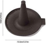 Silicone Donut Baking Mould for Homemade Baking - Heat Range -30℃ to 230℃, Non Stick Pastry Pans with Perforated Base & Cone Centre (5pcs Coffee)