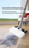White Wireless Stick Vacuum and Stereoscopic Mop with 2 Filters, Swivel Brush Head and 106cm Handled Pole - One Click Operation, 19KPA Super Suction, 300ML Detachable Water Tank, 600ML Dust Cup for Floor Blind Spot and Wet Dry Dual Use