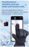 Winter 3 Level Intelligent Heated Gloves with Touchscreen Fingertip - Waterproof Thermal Gloves for Skiing & Outdoor Sports, 360° All-Finger + Hand's Back Large Heating Coverage (Battery Operated)