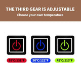 1 Pairs Wireless Electric 3 Levels Heated Fingerless Gloves  with Windproof Waterproof PU Leather, USB-C Rechargeable Outdoor Activities Hand Warmer for Men Women Riding Home Office