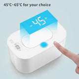 Pink Portable USB Baby Wipe Warmer with LED Display and Top-Heating Moisture Protection – Intelligent Constant Temp Dispenser Case for Travel and Home