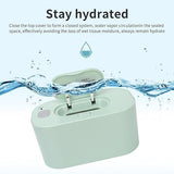 White Portable USB Baby Wipe Warmer with LED Display and Top-Heating Moisture Protection – Intelligent Constant Temp Dispenser Case for Travel and Home