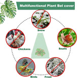 10-Pack Reusable Garden Seedling Protective Covers with Securing Earth Pegs – Ventilated Windproof and Frost Guard Cones for Veggie & Flower Saplings